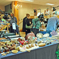 One of the dealer booths Dealer booth at gem show