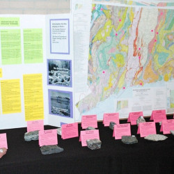 Geologic Map of Connecticut with rock samples Geologic Map of Connecticut with rock samples