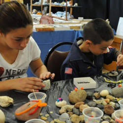 Children making rock animals at the Bristol Rock & Mineral Club show. Children making rock animals at the Bristol Rock & Mineral Club show.